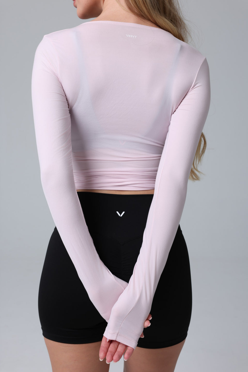 Wrap Tie Top - Blush Pink